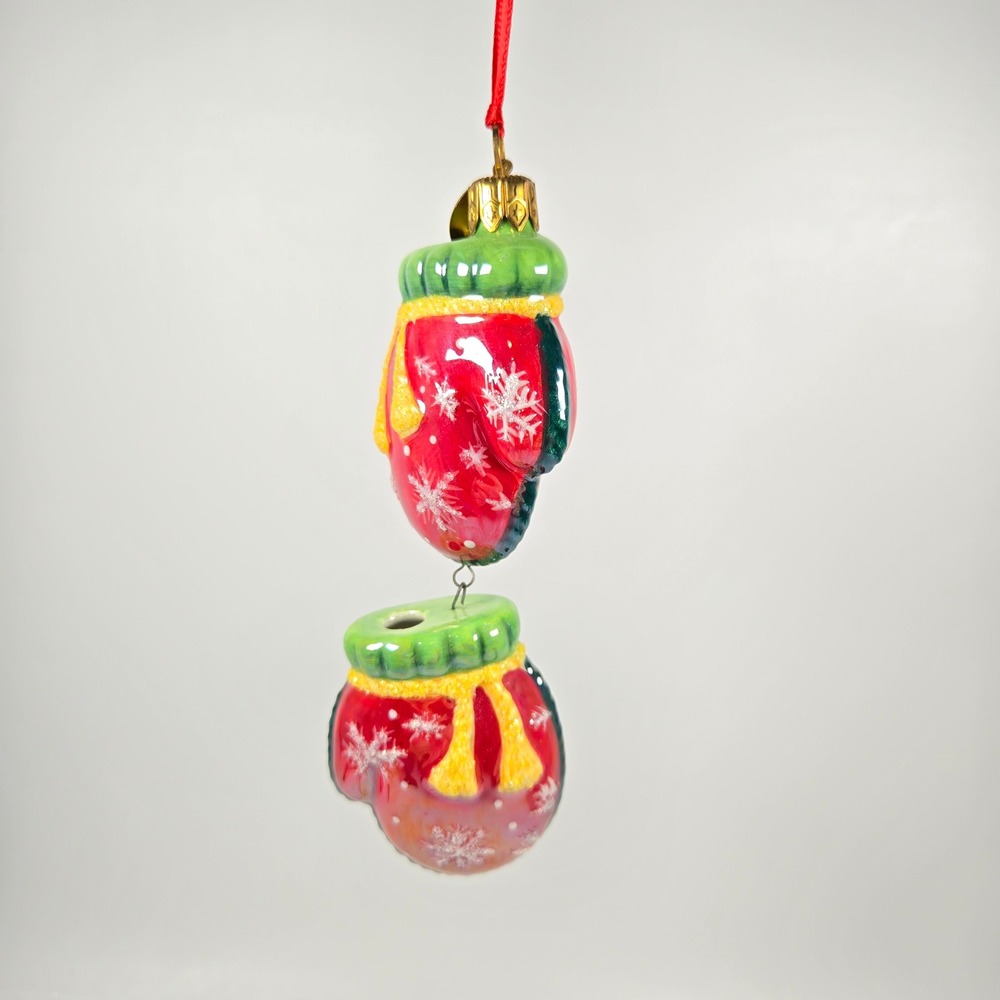 NICE Radko Holiday Celebrations Hanging Mittens Ornament Vintage‎ 2005